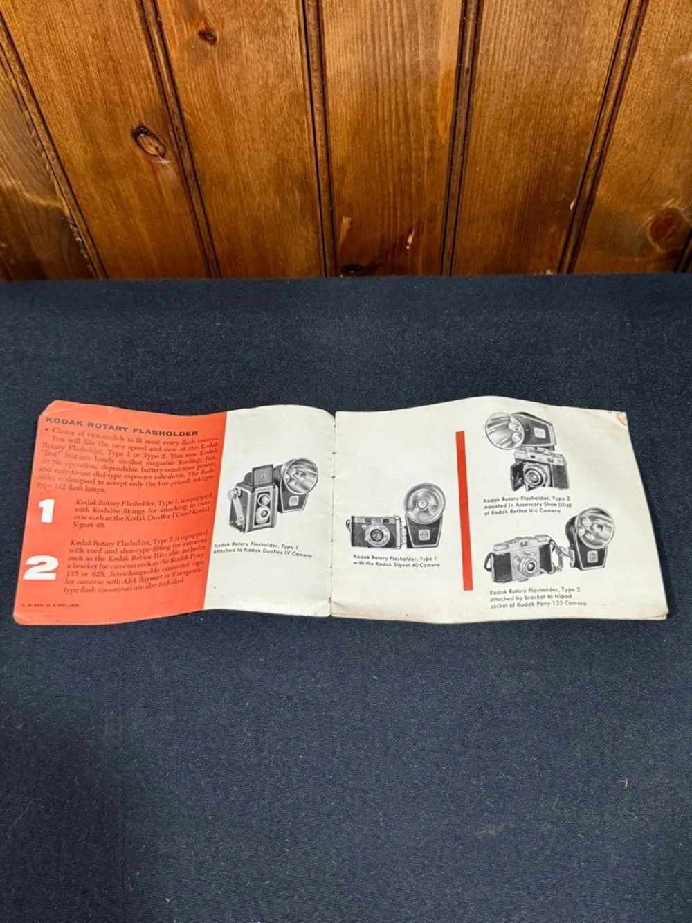 Kodak Black and Silver Rotary Flasholder Type-2 with original instructions